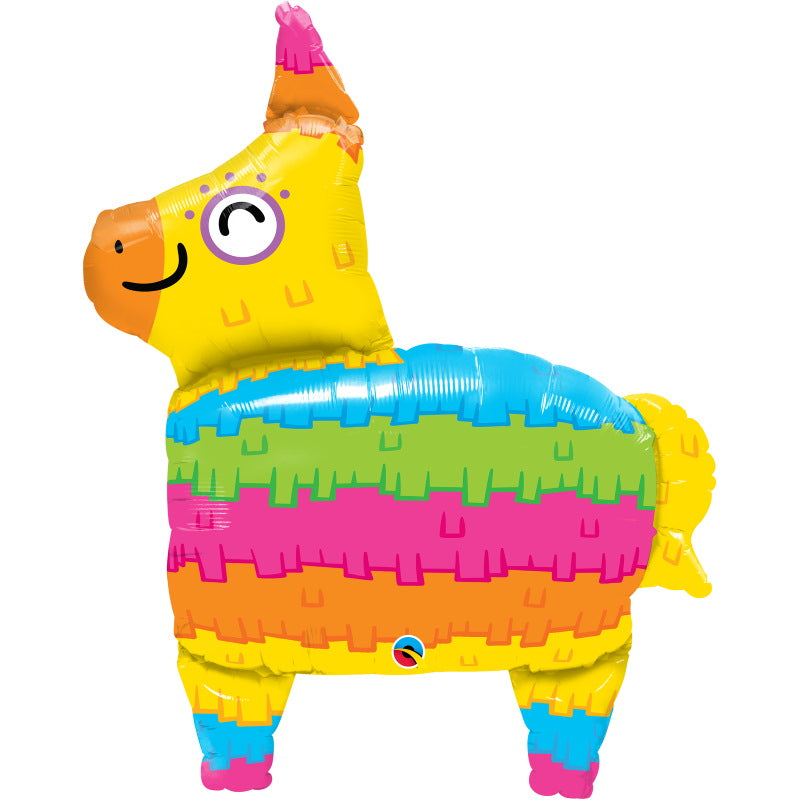 Rainbow Pinata Shaped Giant Foil Balloon 34 Inches | Party Save Smile