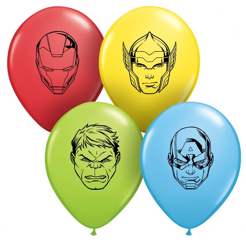 Mini Marvel Avengers Latex Balloons 5 Inches Qualatex