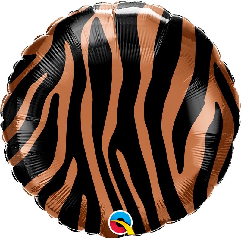 Tiger Stripes Print Foil Balloon 18 Inch | Party Save Smile