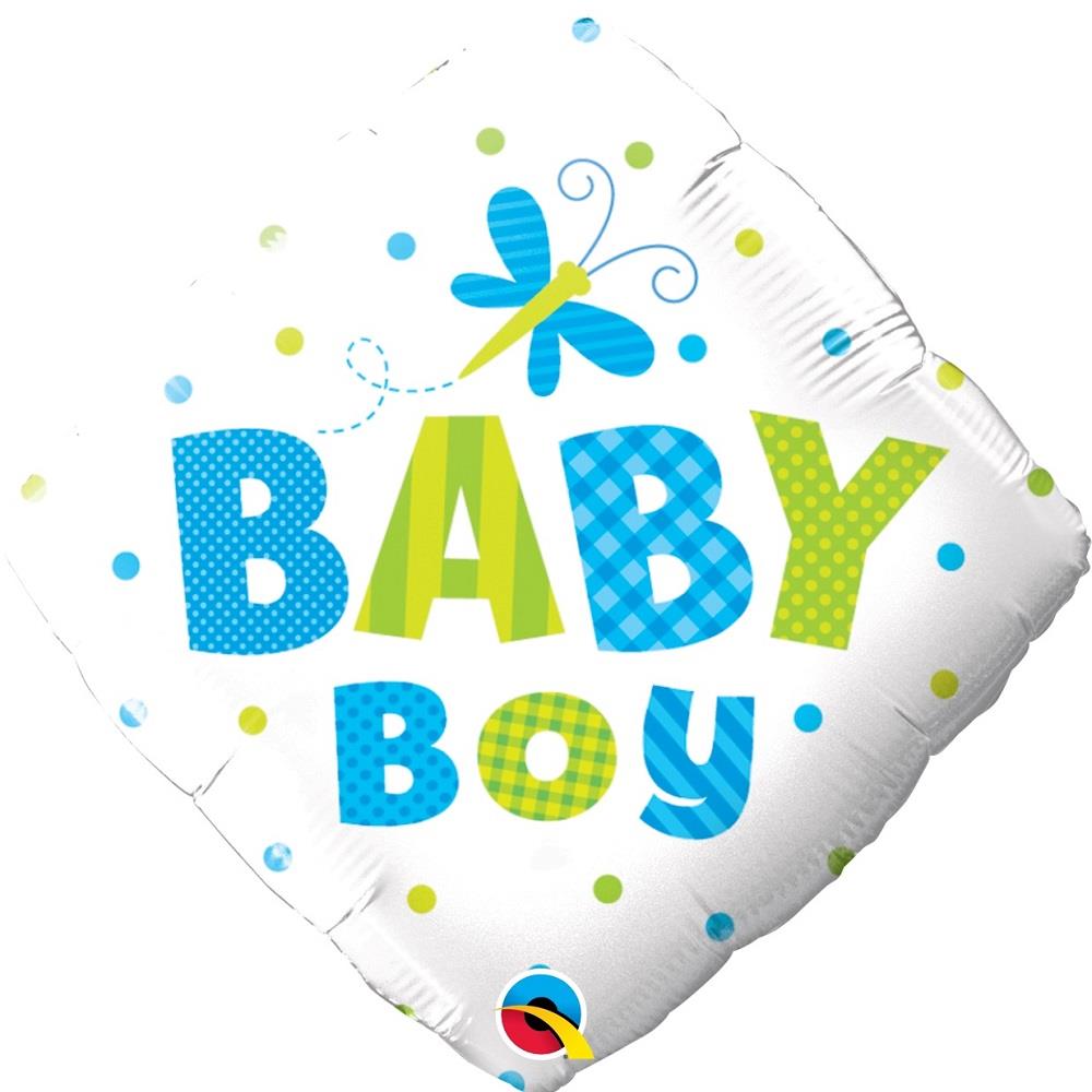 Dragonfly Blue Baby Boy Foil Balloons 18 Inches | Party Save Smile
