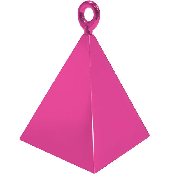 Pyramid Balloon Weight - Magenta Pack of 12 | Party Save Smile