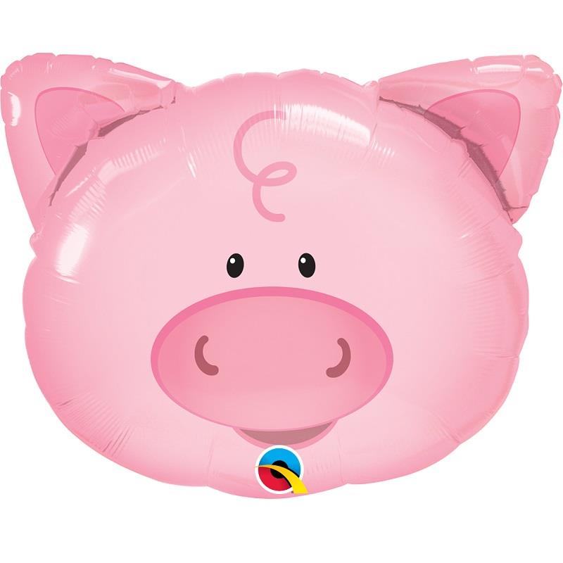 Pig Head Foil Balloon 30 inches | Party Save Smile