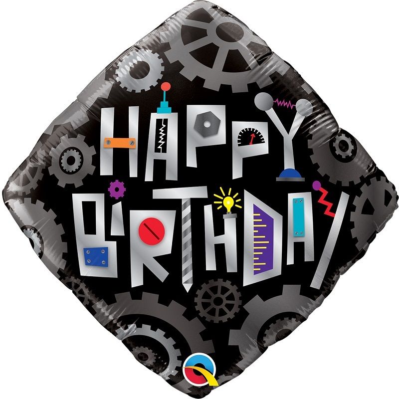 Robot Birthday Foil Balloons 18 inches | Party Save Smile