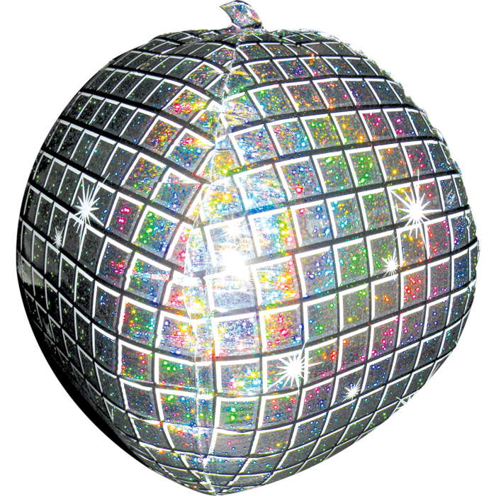 Holographic Disco Ball Orbz Balloon 15 inches | Party Save Smile
