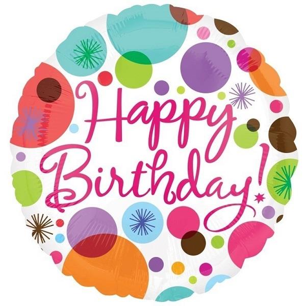 Happy Birthday Foil Balloon Foil Balloon 18 Inch | Party Save Smile