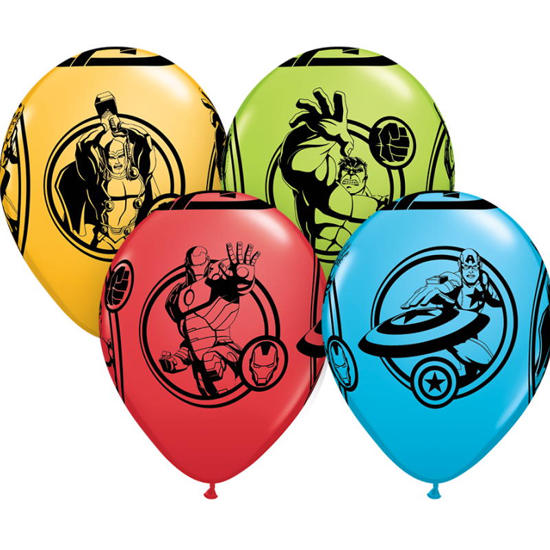 Marvel Avengers Latex Balloons 11 Inch Qualatex