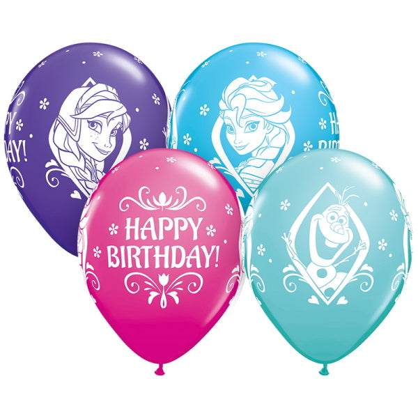 Frozen Happy Birthday Latex Balloons