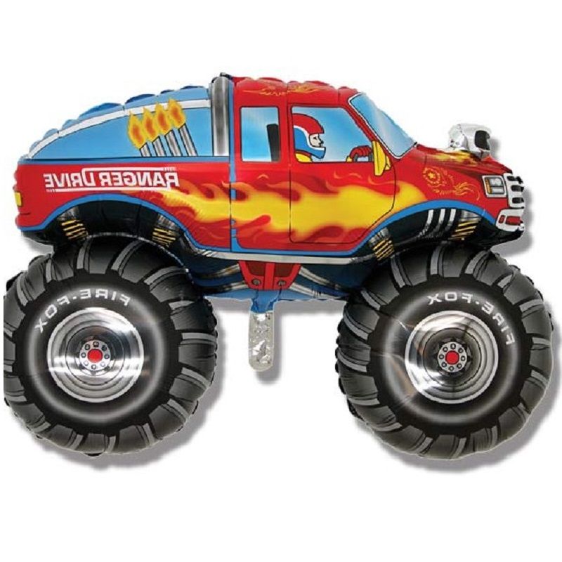 Monster Truck Giant 30 inch Foil | Helium Balloon | Party Save Smile