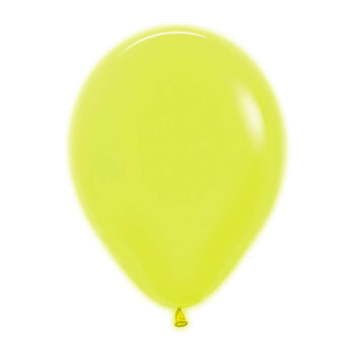 Sempertex Neon Yellow Latex Balloons 12 inch
