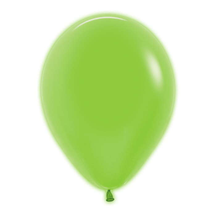 Sempertex Neon Green Latex Balloons 12 inch