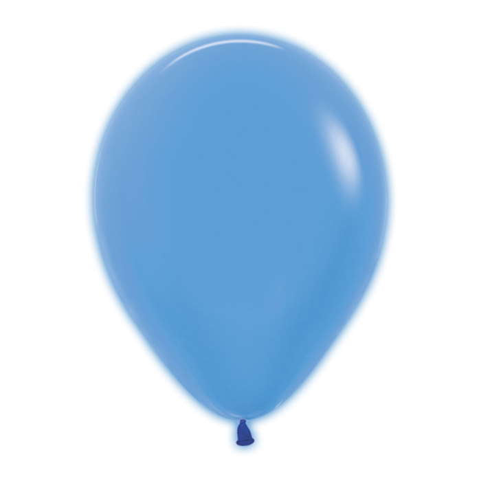 Sempertex Neon Blue Latex Balloons 12 inch