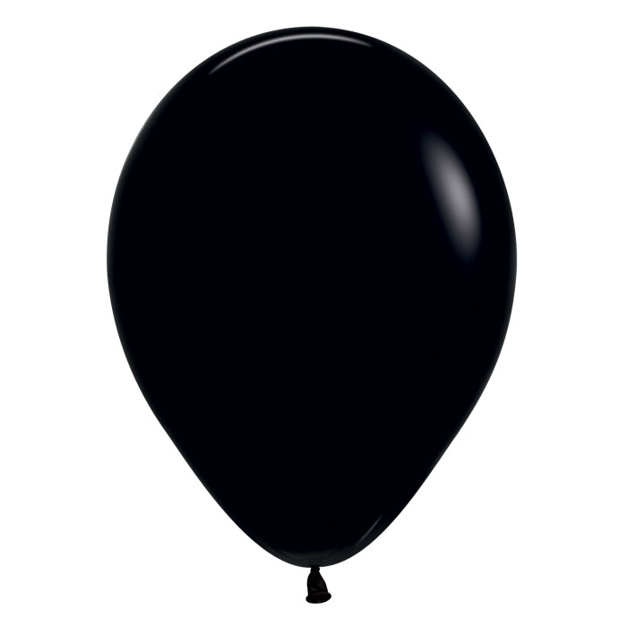 Sempertex Black Latex Balloons 5 inch | Party Save Smile