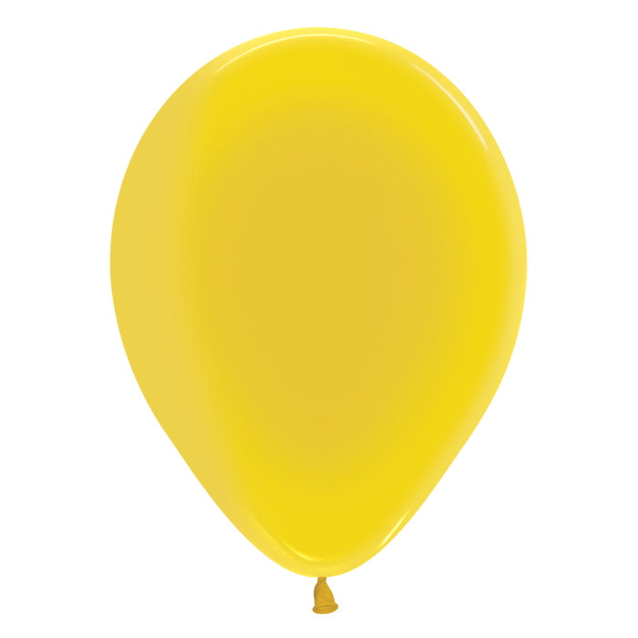 Crystal Yellow Latex Balloons 5 Inch Sempertex | Party Save Smile
