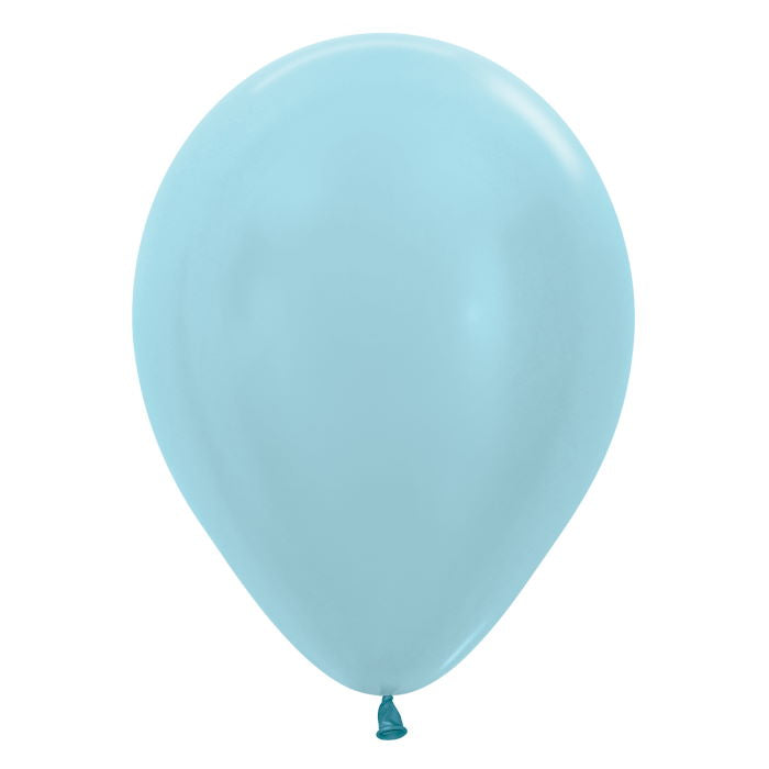 Satin Blue Latex Ballloons Sempertex 5 Inch | Party Save Smile