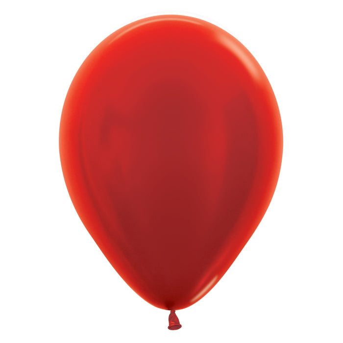 Metallic Red Latex Balloons Sempertex 5 inch | Party Save Smile