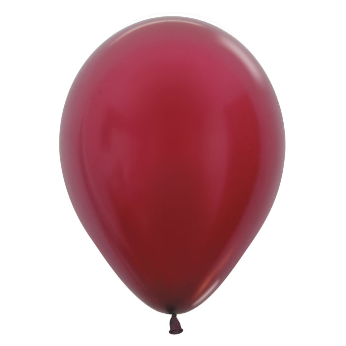Metallic Burgundy Balloons Sempertex 5 inch | Party Save Smile