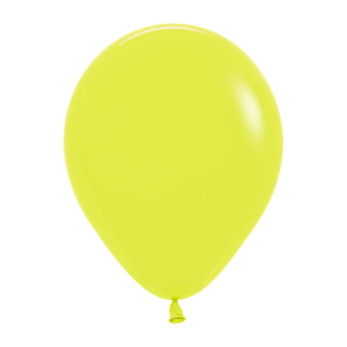 Neon Yellow Latex Balloons 5 Inch Sempertex | Party Save Smile