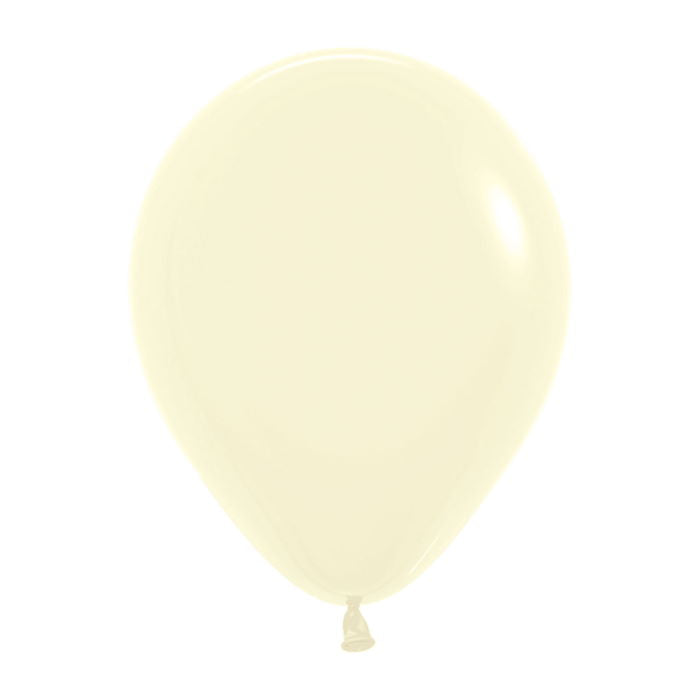 Sempertex Pastel Balloons - Matte Yellow 5 inch | Party Save Smile