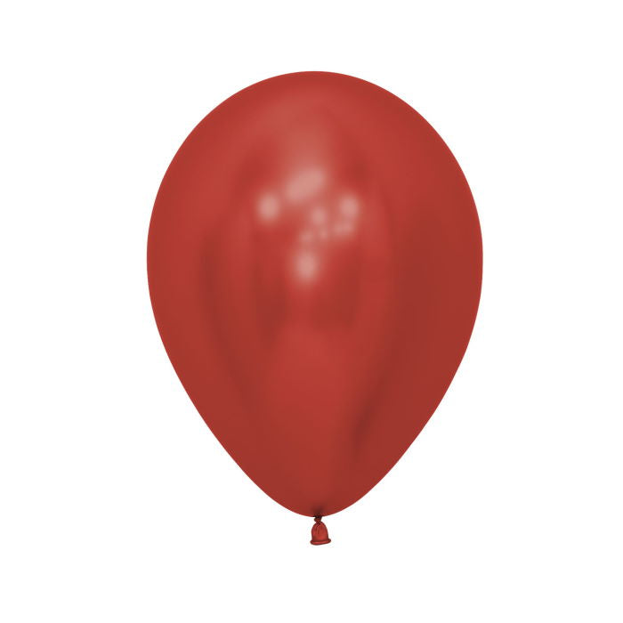 Sempertex Reflex Metallic Red Latex Balloons 5 inch | Party Save Smile
