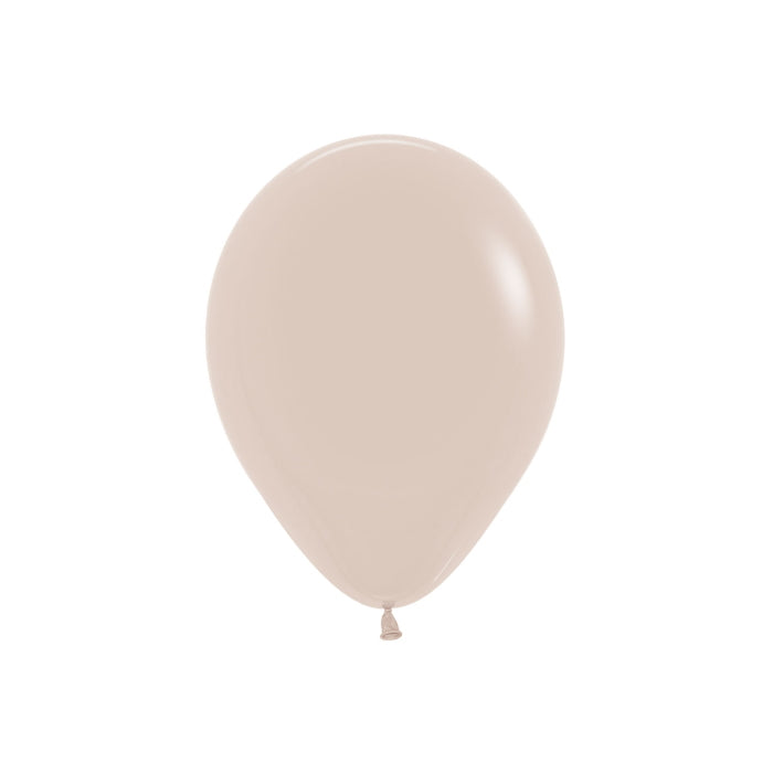 White Sand Sempertex Latex Balloons (5 inch) | Party Save Smile