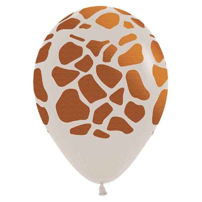 Giraffe Print Latex Balloons 12 inches Sempertex