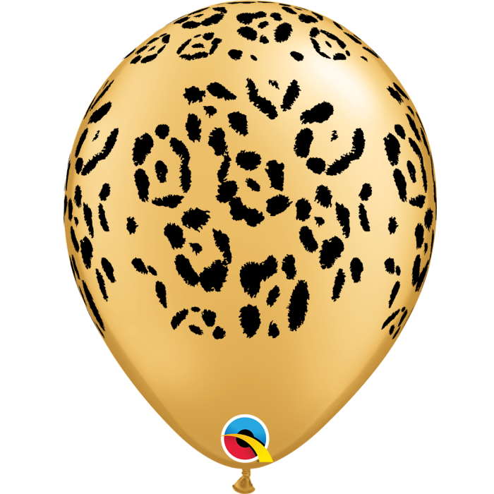 Leopard Print Latex Balloons Pack of 6 | Party Save Smile