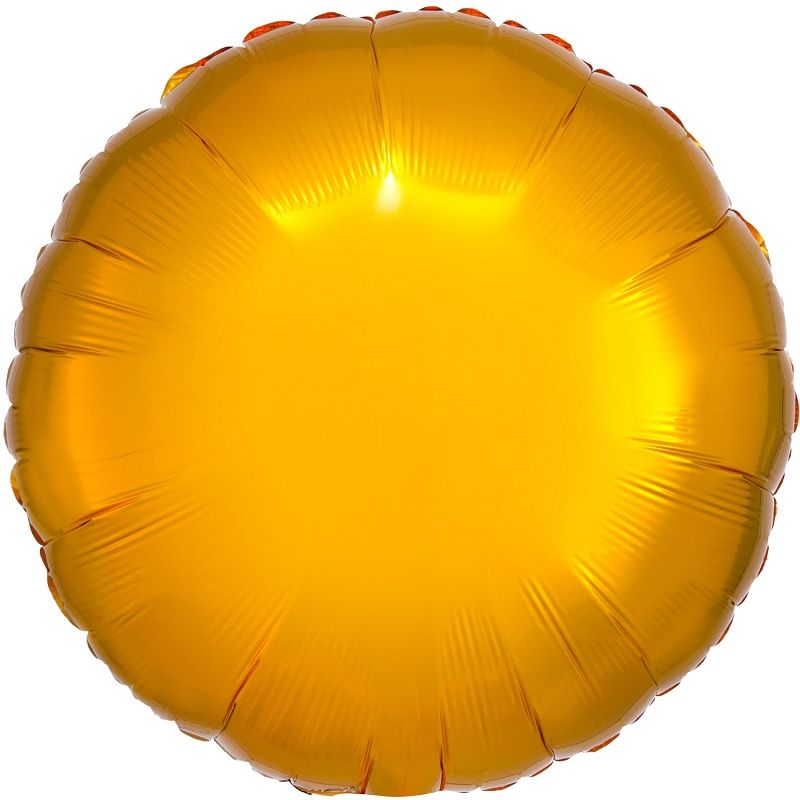 Gold Circle Foil Balloon 18 inches: Anagram Satin Luxe | Party Save Smile