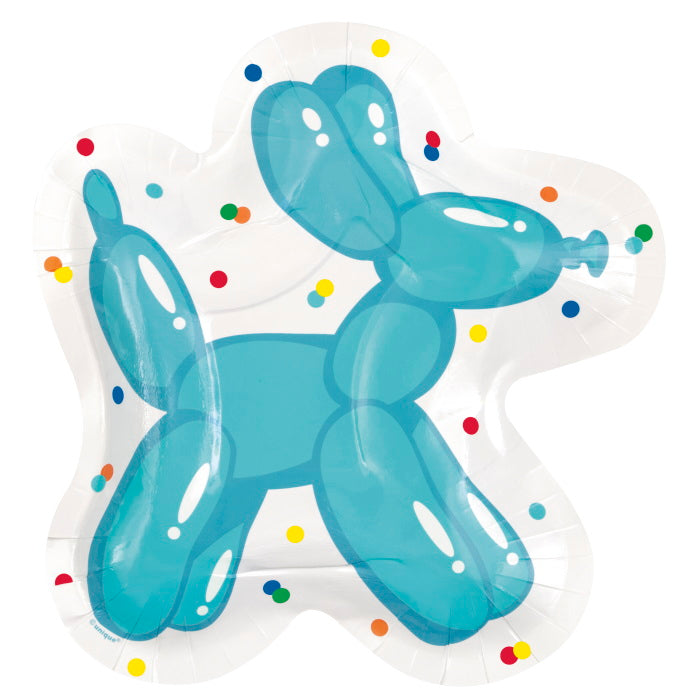 Balloon Dog Paper Plates 8 Pack | Party Save Smile