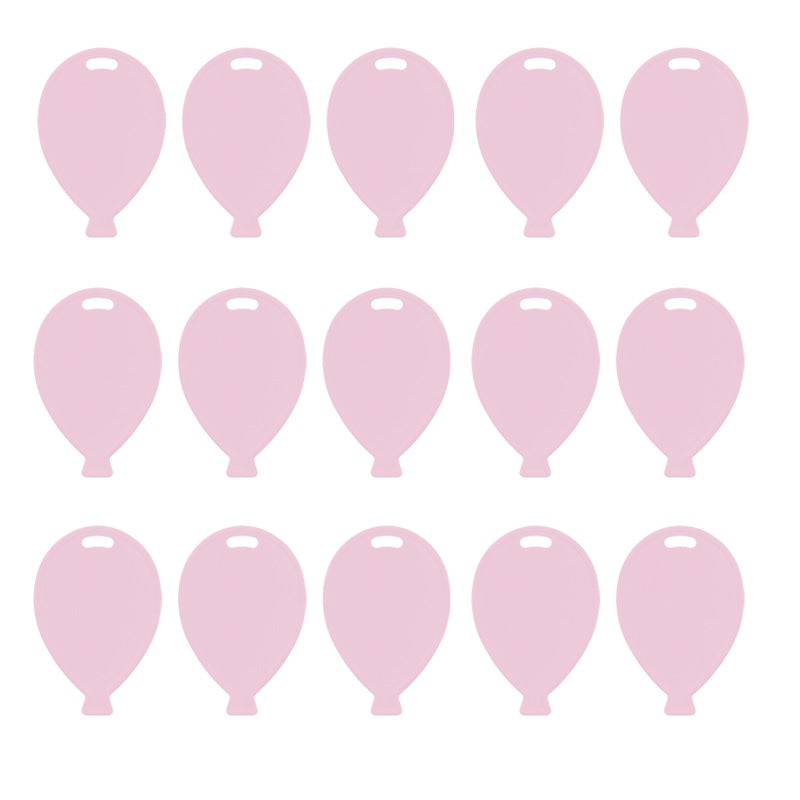 Baby Pink Helium Balloon Weights Flat | Party Save Smile