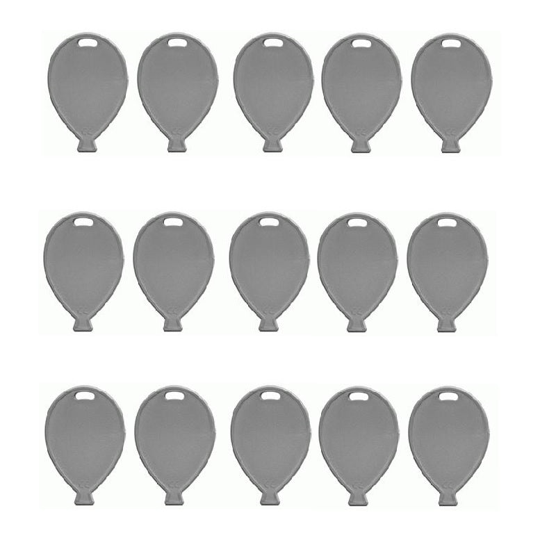 Silver Helium Balloon Weights Flat | Party Save Smile