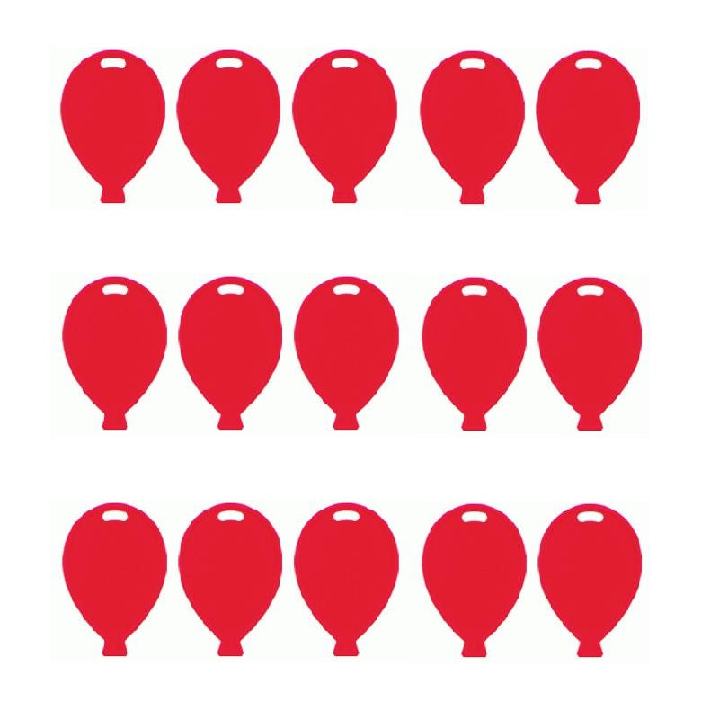 Red Helium Balloon Weights Flat | Party Save Smile