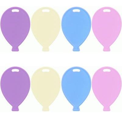 Pastel Coloured Balloon Weights Flat Pack of 100 | Party Save Smile