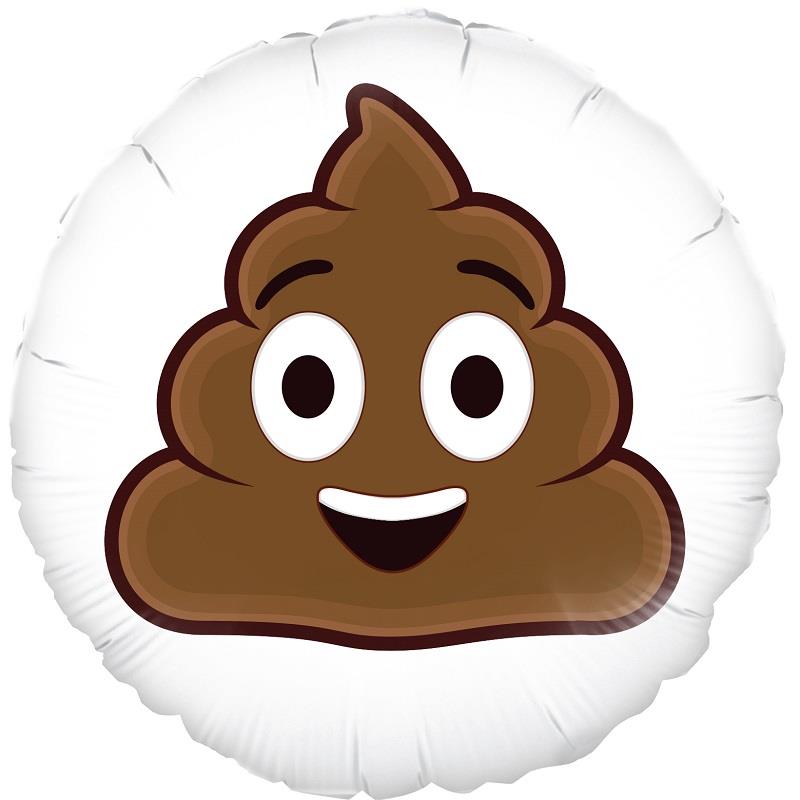 Poop Emoji Foil Balloon 18 inches | Party Save Smile
