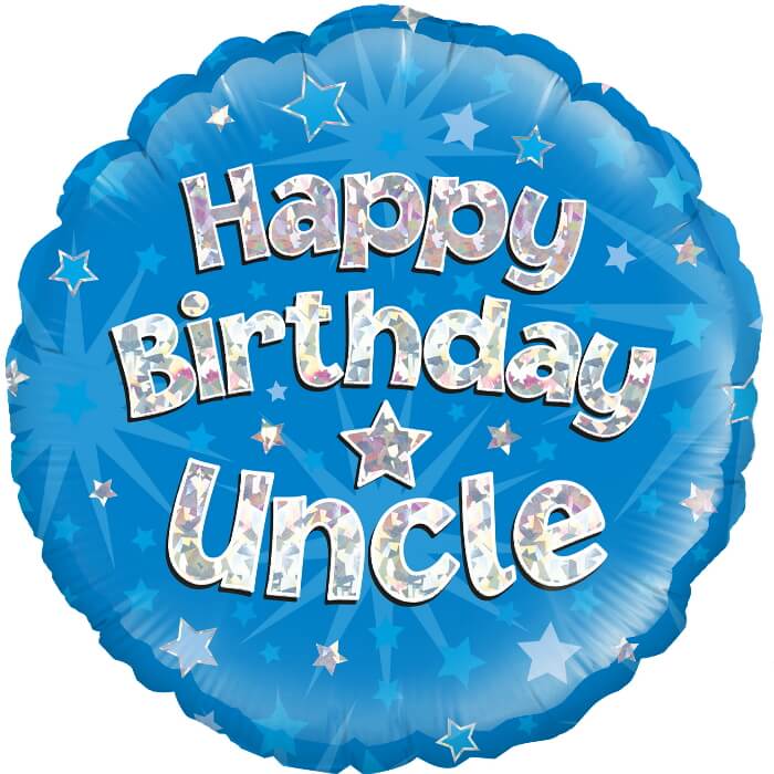 Happy Birthday Uncle Balloon - Blue Stars | Party Save Smile
