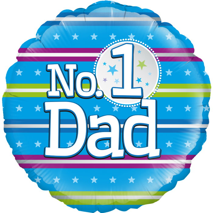 No 1 Dad Foil Balloon 18 Inch 18 inches | Party Save Smile