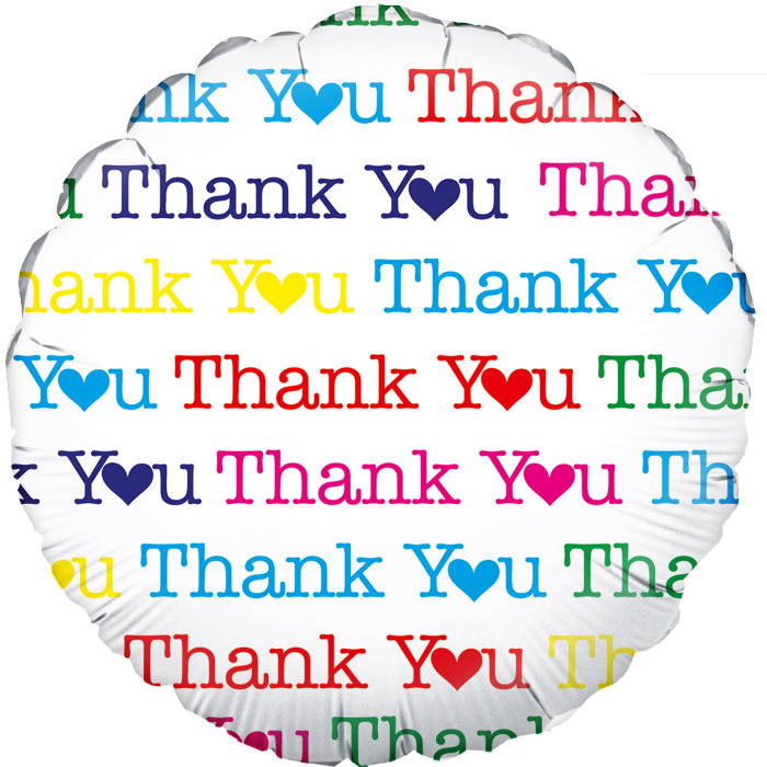 Thank You Heart Foil Balloon 18 inches Anagram | Party Save Smile