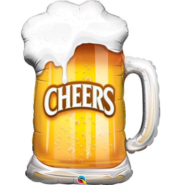 Cheers Foil Balloon Beer Glass 35 Inches | Party Save Smile