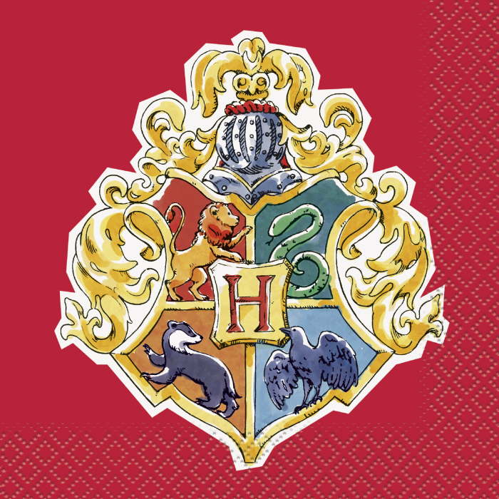 Red Harry Potter Beverage Napkins Pack of 16 | Party Save Smile