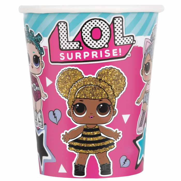 Lol Surprise Blue Party Cups Pack of 8 | Party Save Smile