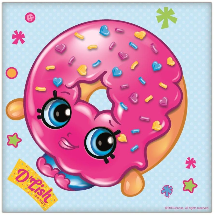 Shopkins Party Napkins Pack of 16 Serviettes | Party Save Smile