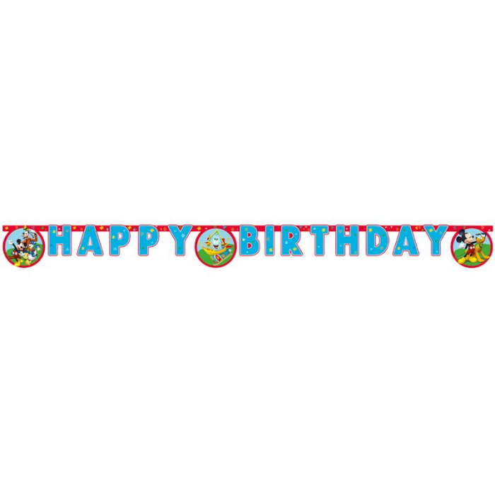 Mickey Mouse Birthday Banner Rock the House | Party Save Smile