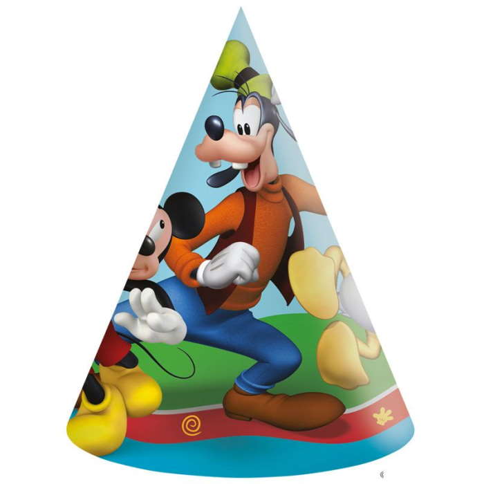 Mickey Mouse Party Hats Rock the House Pack of 6 | Party Save Smile