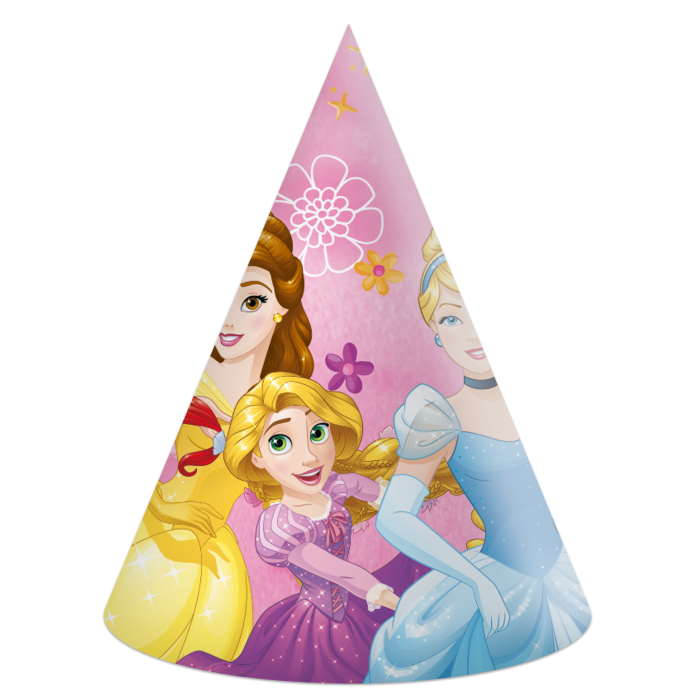 Disney Princess Story Party Hats Pack of 6 | Party Save Smile