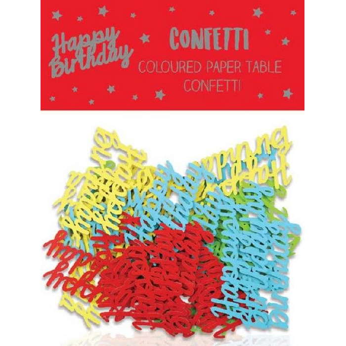 Multicoloured Happy Birthday Confetti 14 Grams | Party Save Smile
