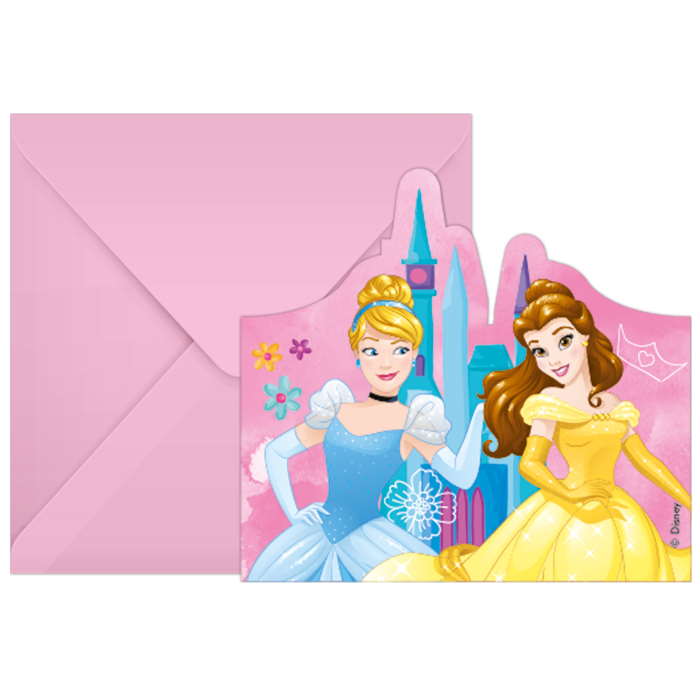 Disney Princess Story Party Invitations Pack of 6 | Party Save Smile