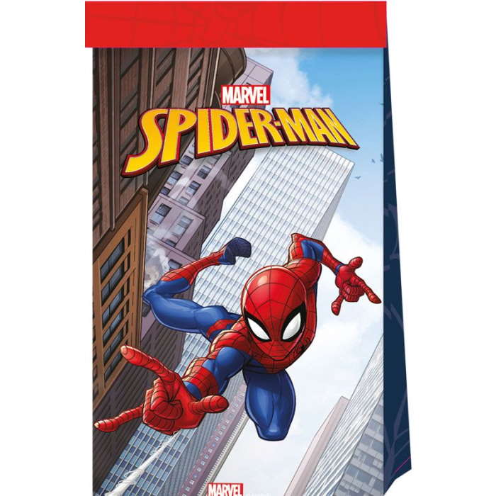 Spiderman Paper Party Bags Pack of 4 | Party Save Smile