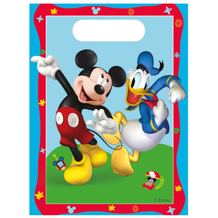 Mickey Mouse Rock the House Party Bags Pack of 6 | Party Save Smile