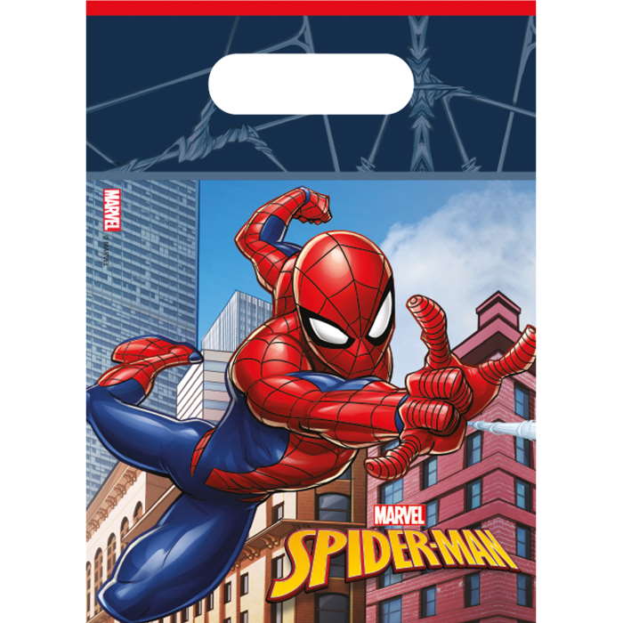 Spiderman Crime Fighter Party Bags Pack of 6 | Party Save Smile