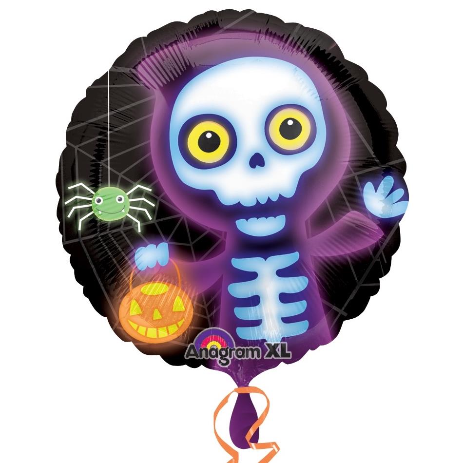 Boo Crew Skeleton Foil Balloon 18 Inch | Party Save Smile