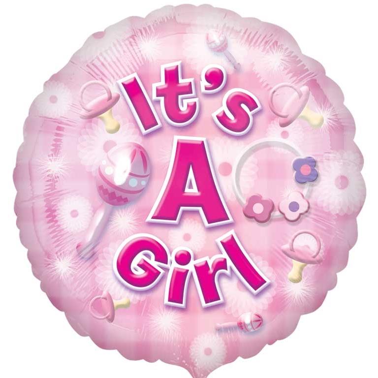It’s a Baby Girl New Baby Foil Balloon 18 inches | Party Save Smile